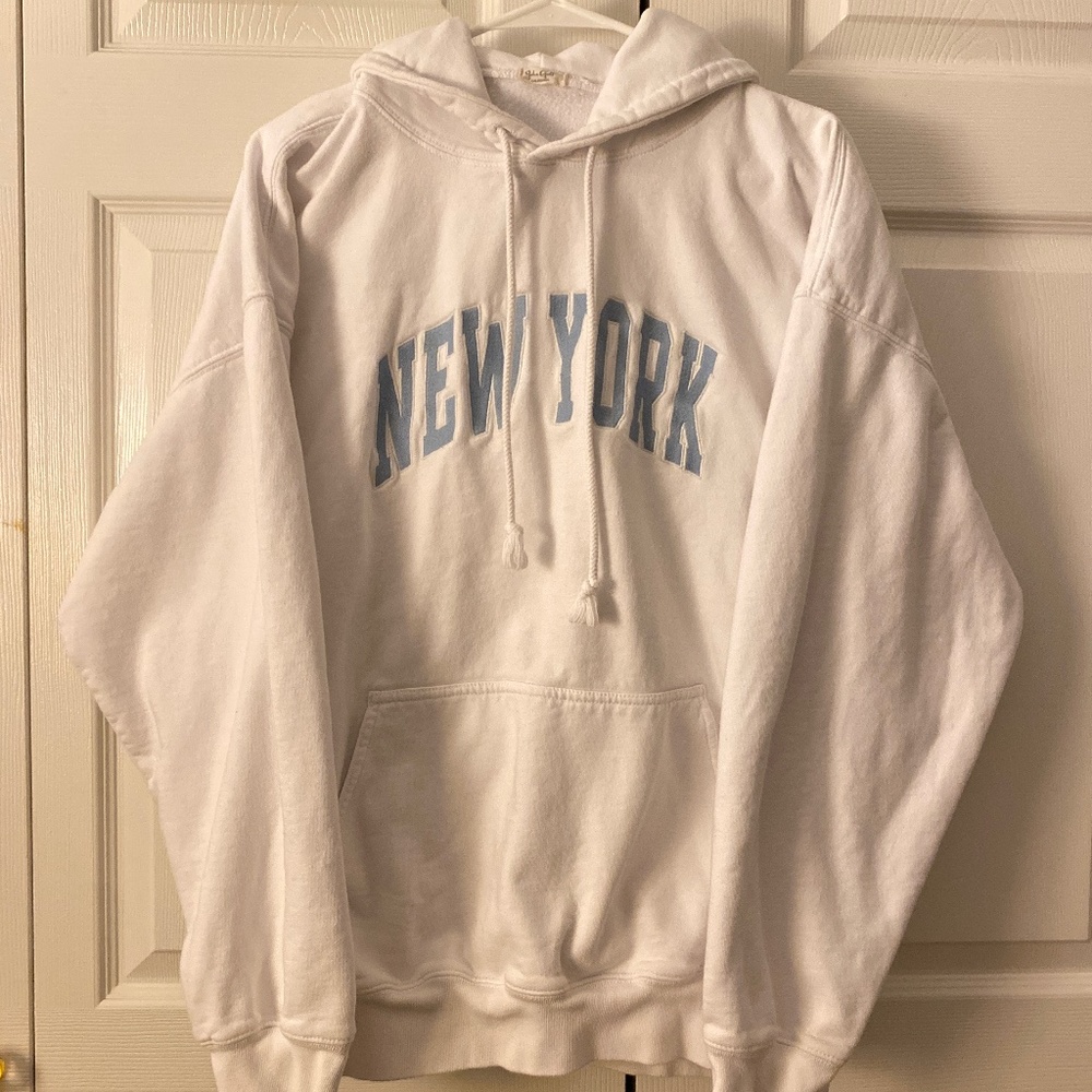White New York Brandy Melville Hoodie